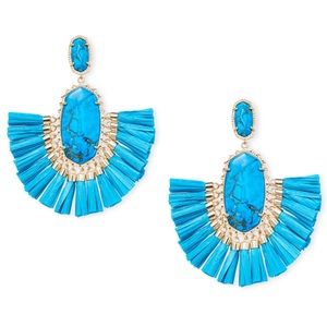 KENDRA SCOTT • Christina Raffia Fringe Earrings